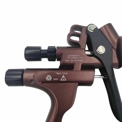 600ML HVLP Spray Gun 1.3mm Nozzle With Pressure Regulator Car Surface Spraying