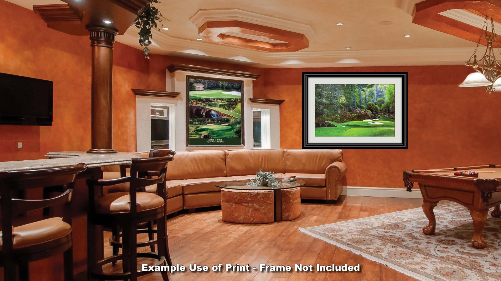 Augusta National Golf Hole 12 Golden Bell Masters Amen Corner PGA Art Print Ri4