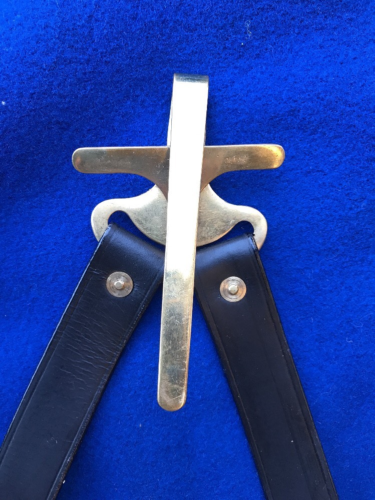 J.E.B. Stuart 1859 Patent Saber Hanger for Cavalry with Leather Straps
