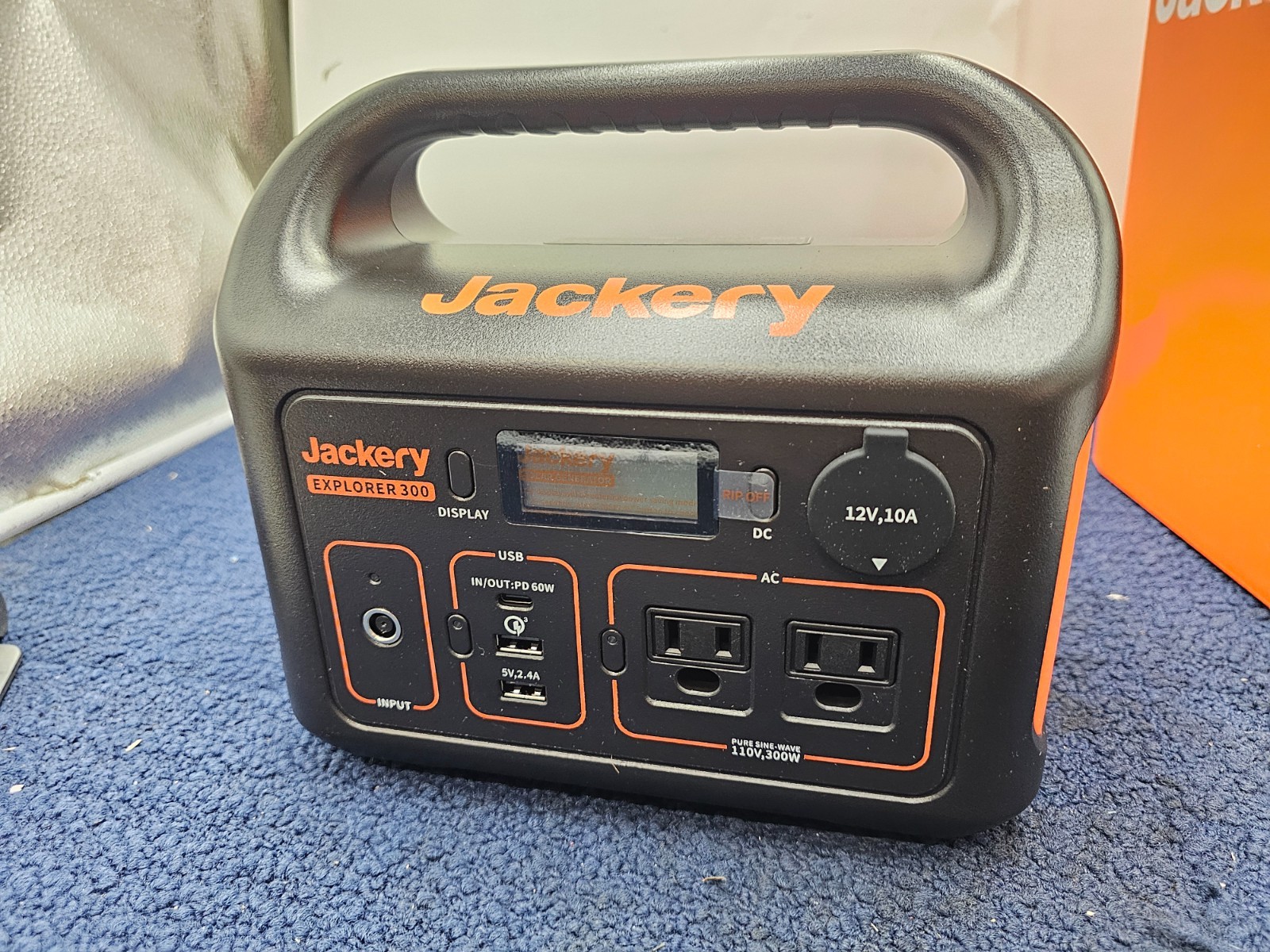 Jackery 70-0300-USO001 Portable Power Station Explorer300 Backup Lithium Battery