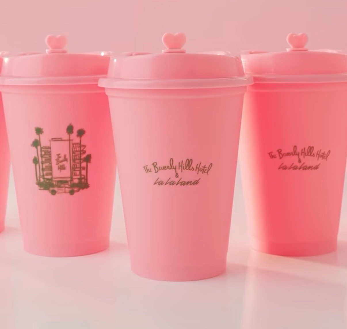 La La land X Beverly Hills Hotel Pink Cup