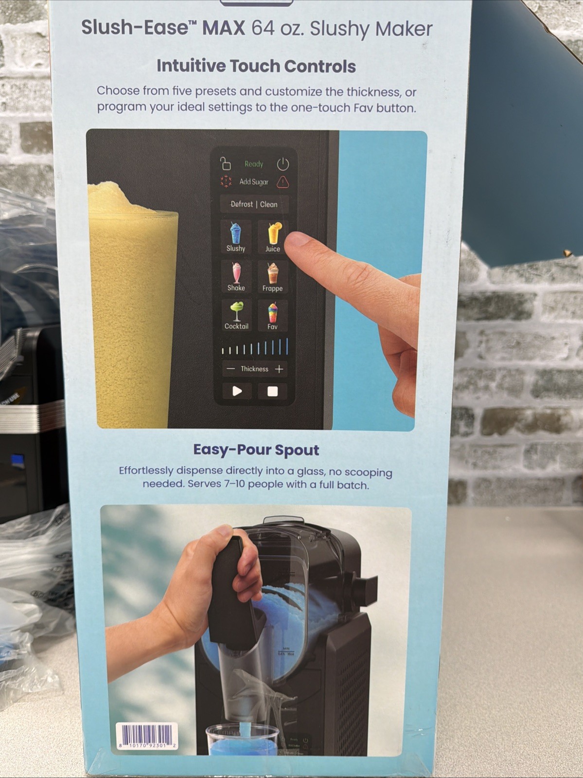 Iceman by Chefman Slush Ease 88 oz. Total / 64 oz. Drink Capacity Slushy Maker