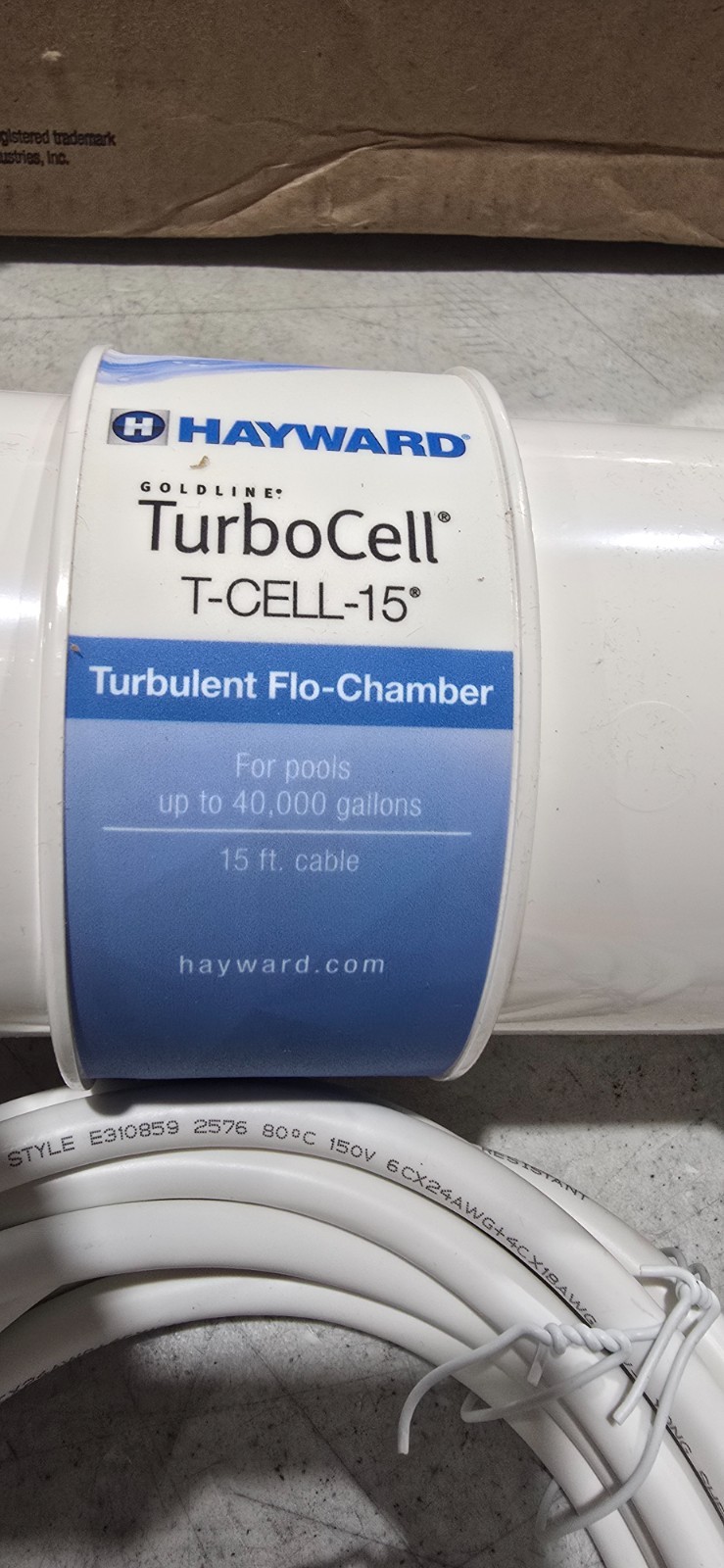 Hayward W3T-Cell-15 TurboCell Salt Chlorination Cell In-Ground Swimming Pool 40k