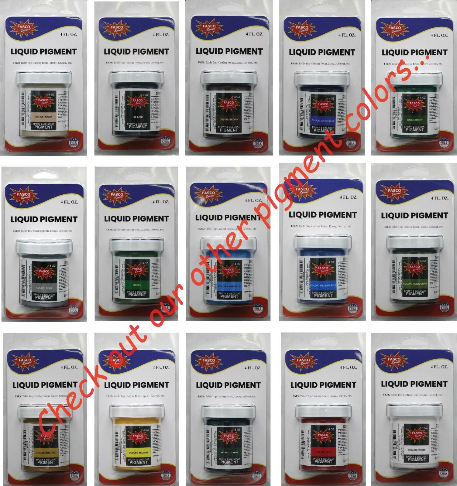 Grey Pigment for Gelcoat and Epoxy (1 oz)