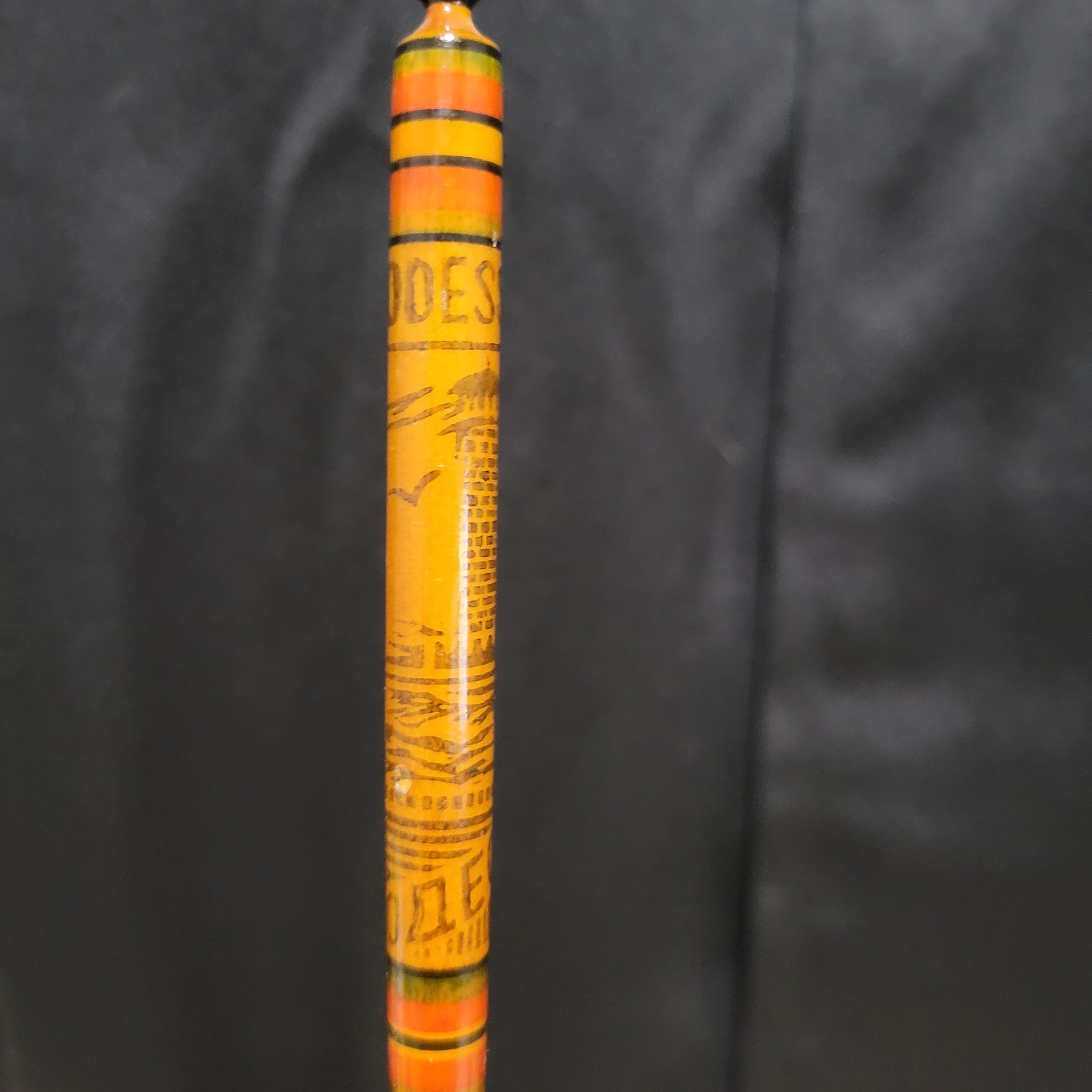 Vintage USSR Odessa Ukraine Souvenir Carved Wooden Ballpoint Pens Lot of 2...