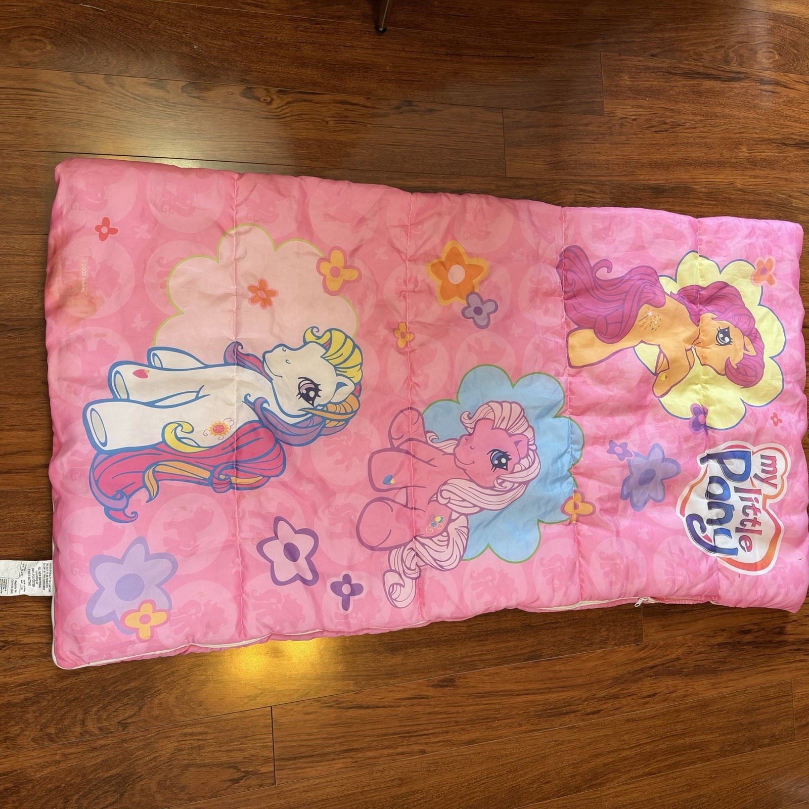 VTG ‘03 My Little Pony Pink Sleeping Bag G3 Sparkleworks Pinkie Pie Star Catcher