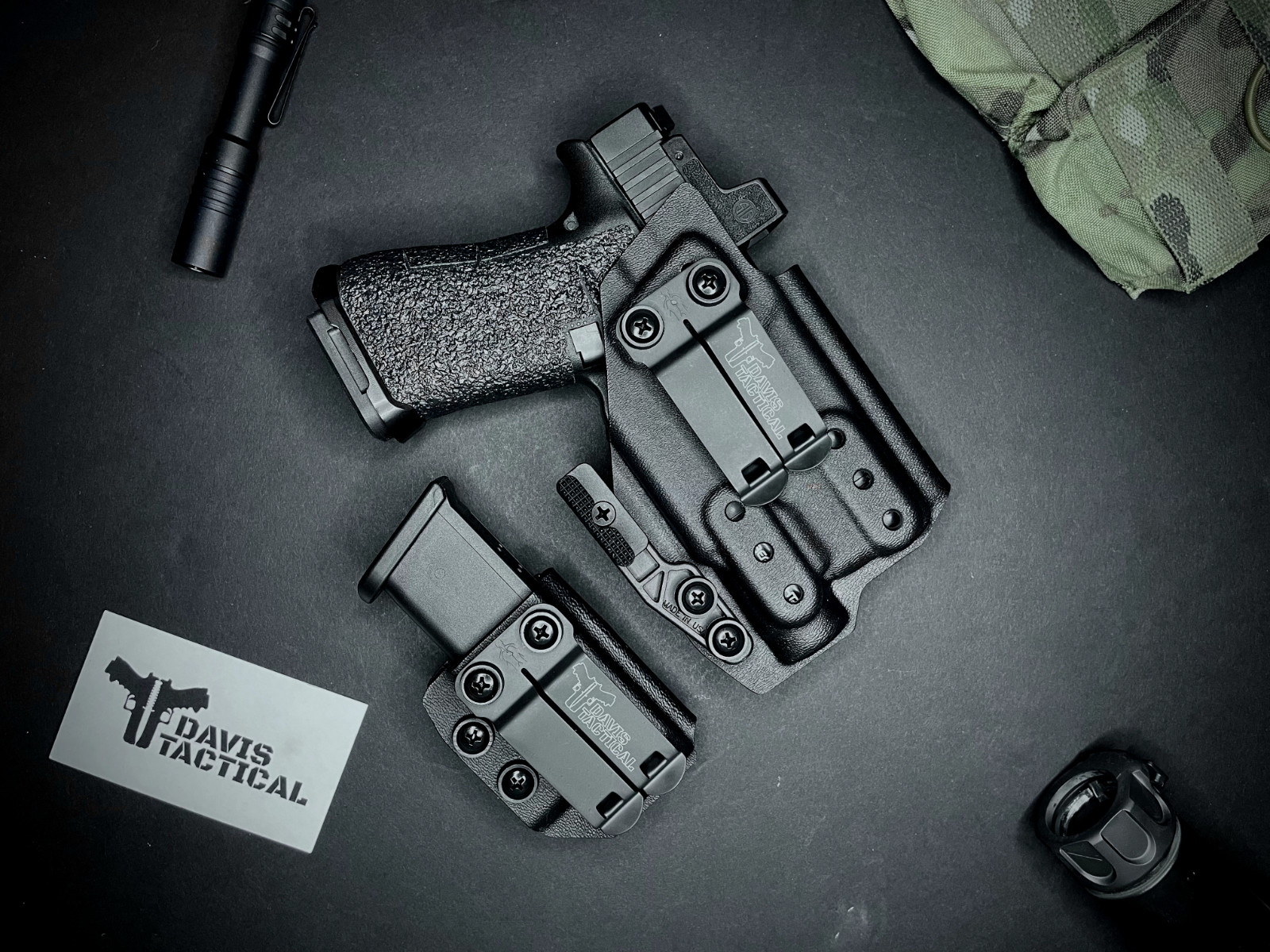 Davis Tactical IWB Light Bearing Kydex Holster For Glock 43X MOS W/ TLR-7 SUB