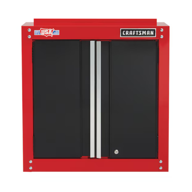 CRAFTSMAN 27.94-in W x 28-in H x 12.43-in D Wall-mounted Steel Garage Cabinet in
