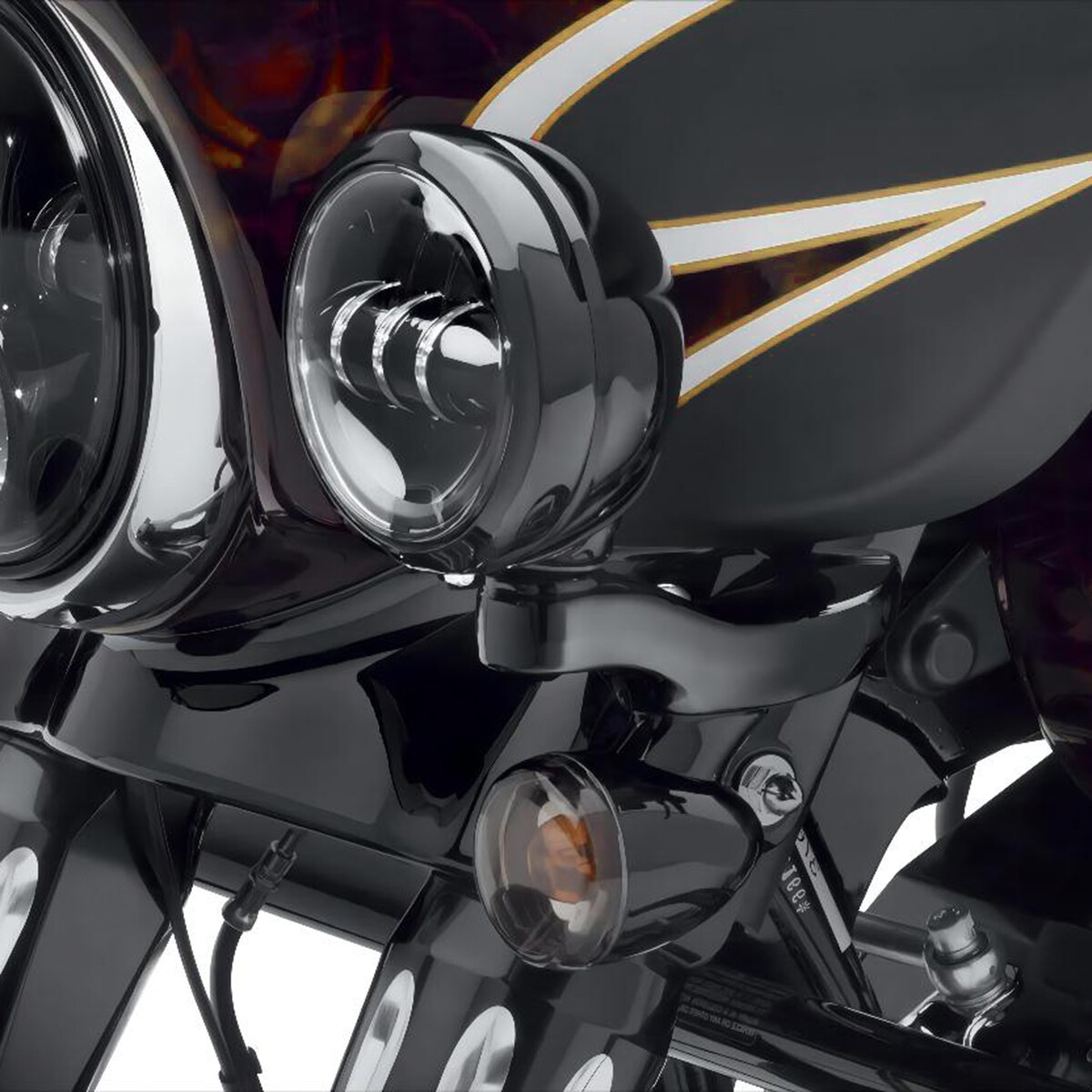 4.5" LED Passing Light Brackets for Harley Road Glide (2008-2025)