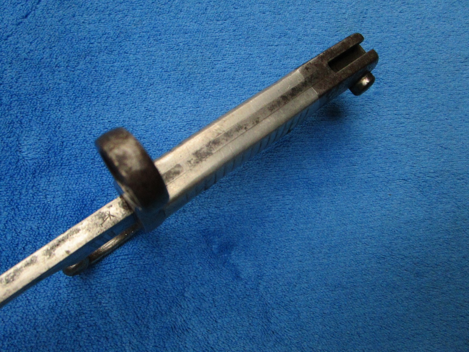 ORIGINAL ANTIQUE M1891 ARGENTINE MAUSER BAYONET AND MATCHING SCABBARD MAKER WKC