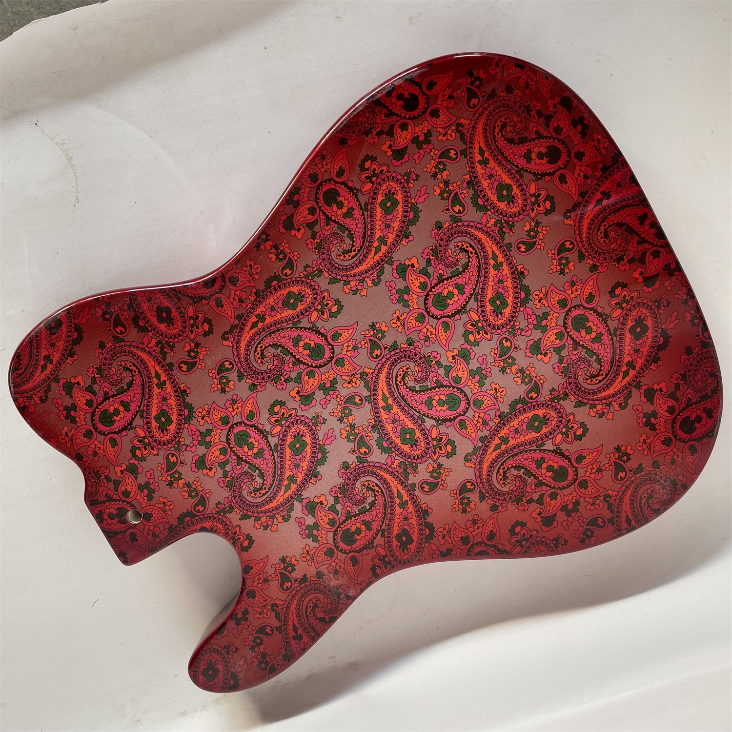 Red Paisley TL Electric Guitar Body Basswood Body SS Pickups Groove Fast Ship