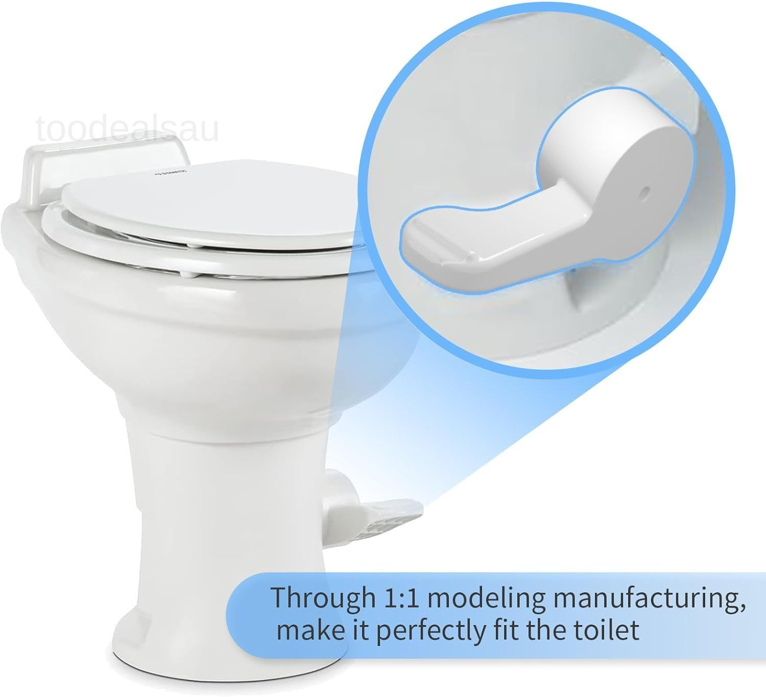 RV Toilet Flush Pedal for Dometic 300/310/320/321 Repair White