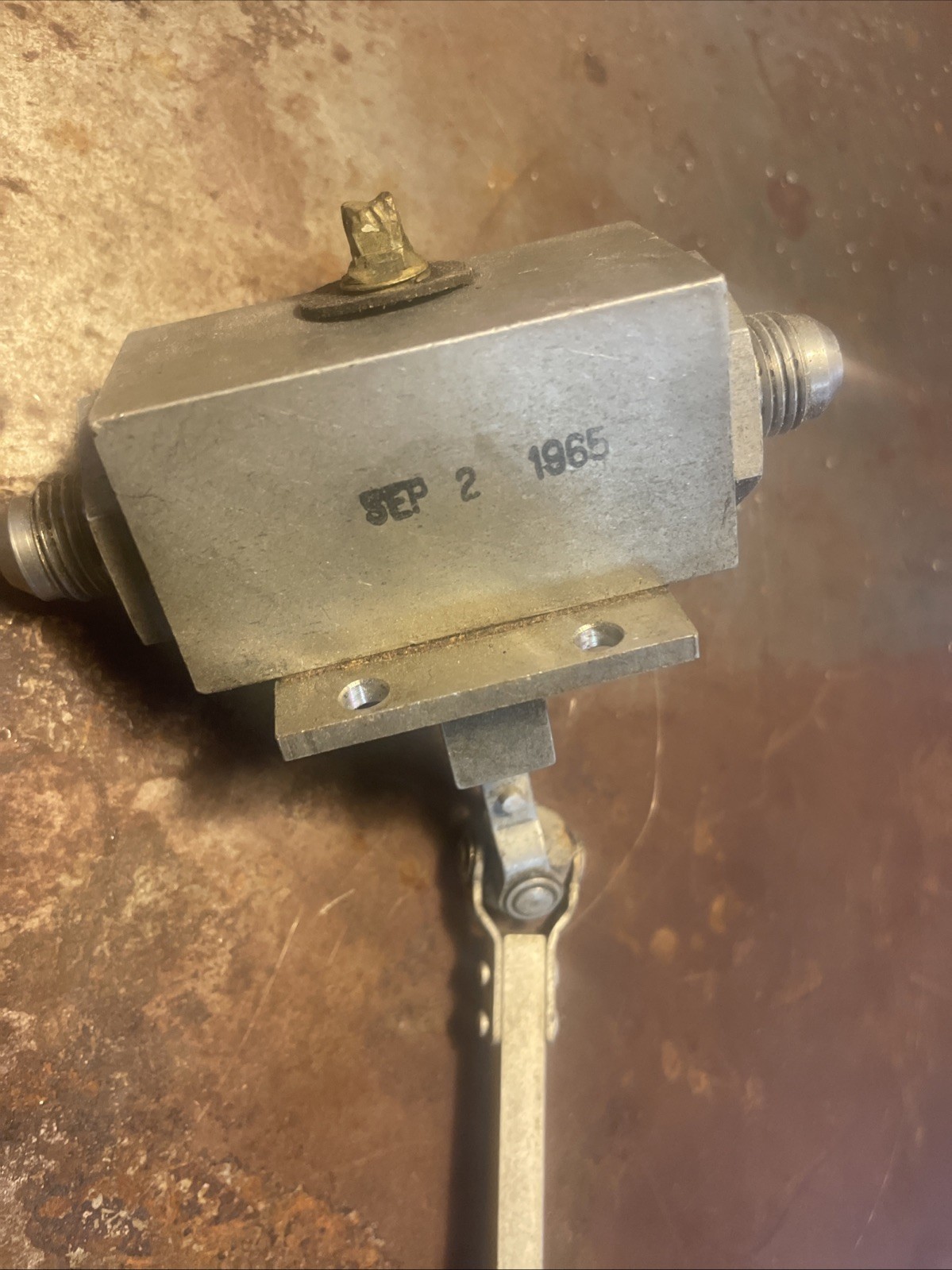 1966 Cessna C172 Fuel Selector Valve With Face Plate