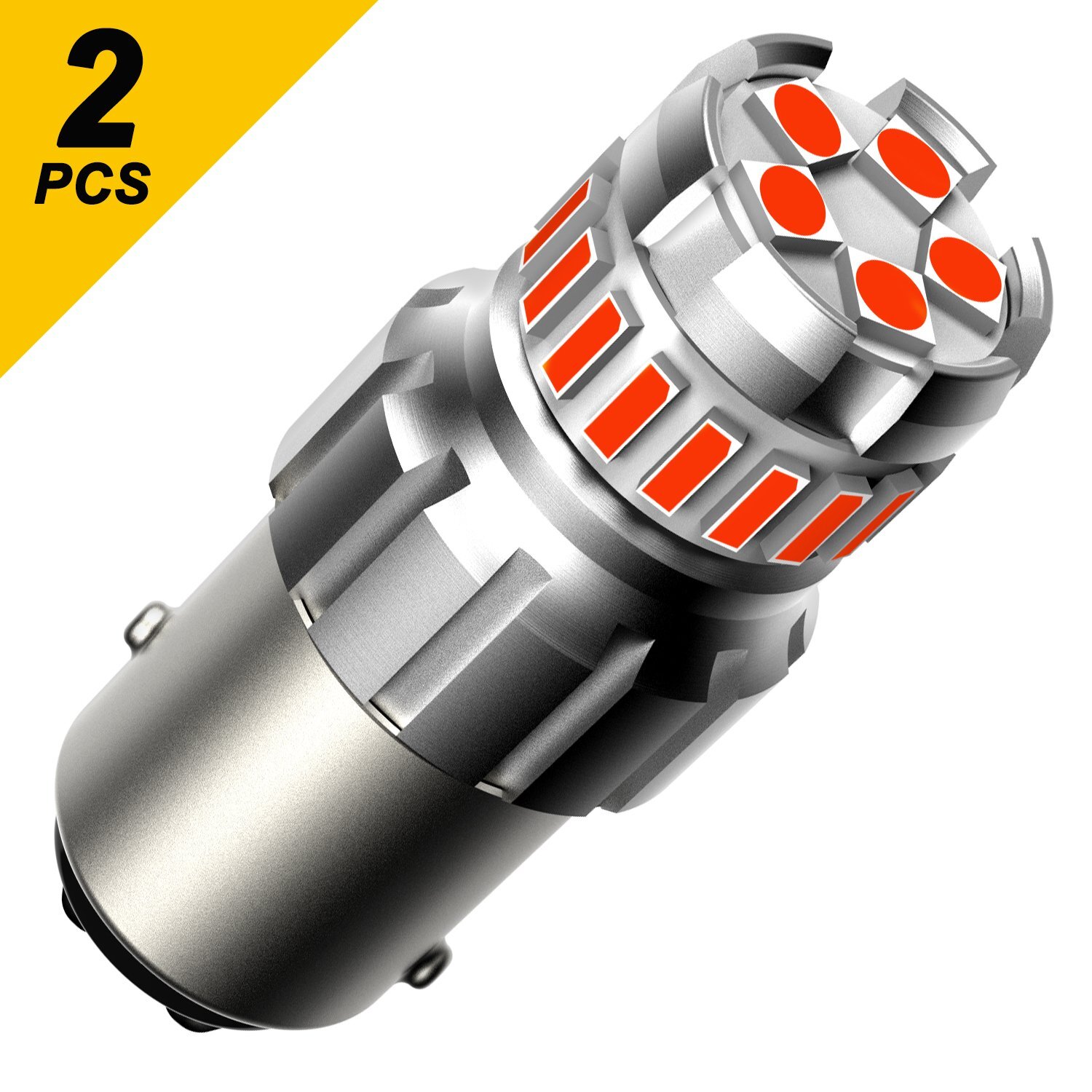 AUXITO CANBUS Red Pure 1157 LED Bulb Tail Stop Brake Turn Signal Light 7528 2357