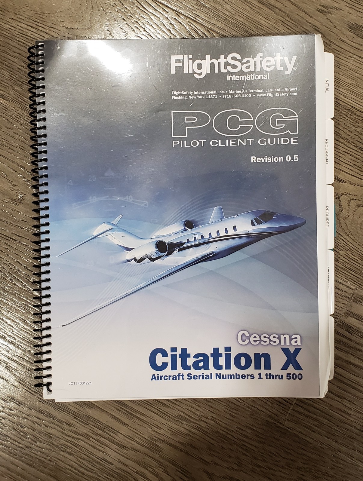 Citation X FlightSafety Pilot Training Manuals (USED & NEW, Great Condition)