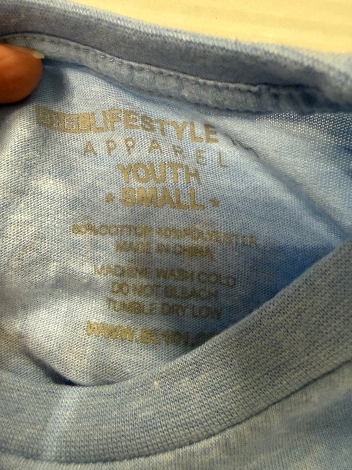 NWT Baseball Lifestyle 101 Youth Small T-shirt short sleeve blue cotton candy