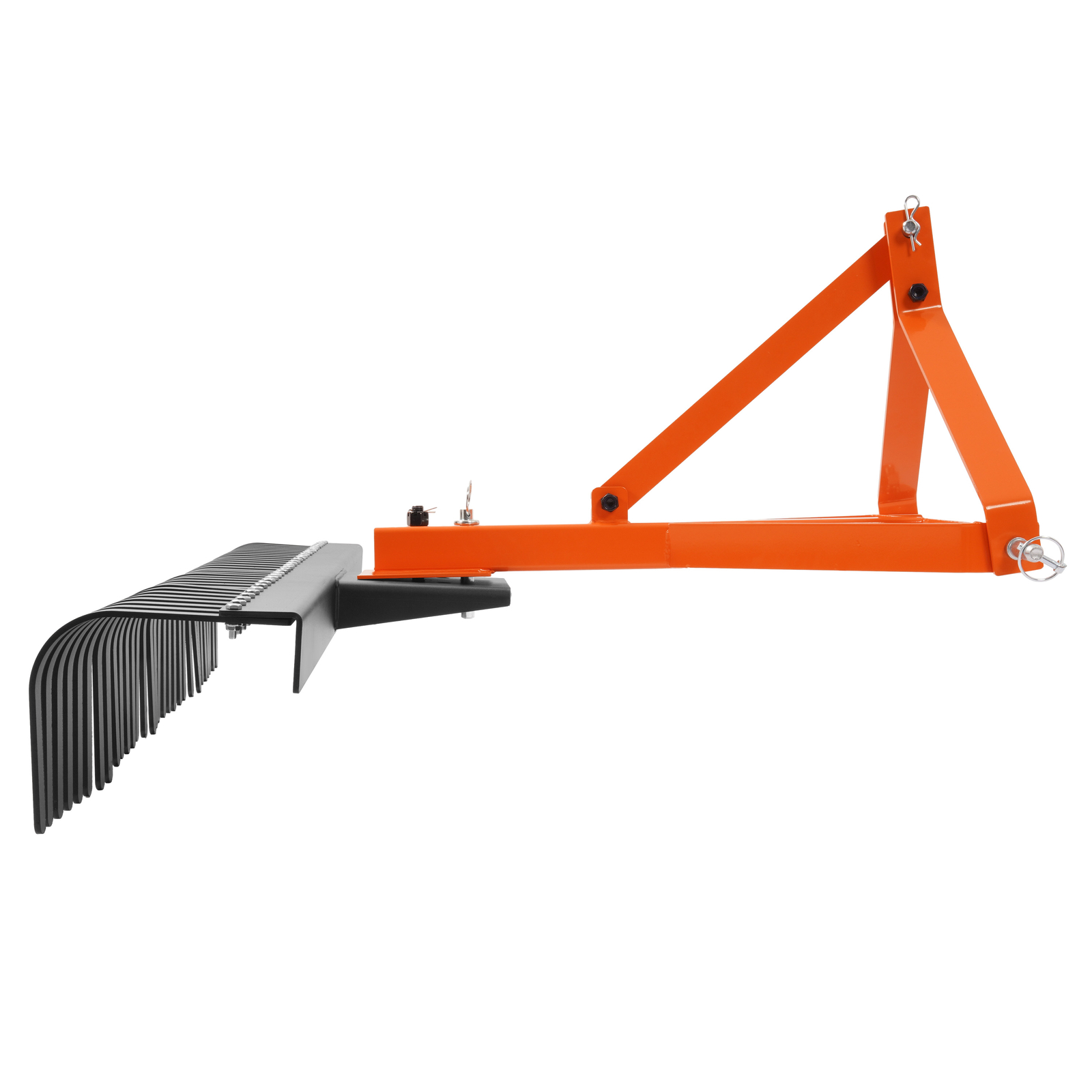 Garden Tool 60" 5 FT 3-Point Landscape Rock Rake For CAT 1 Tractor Grass Comb