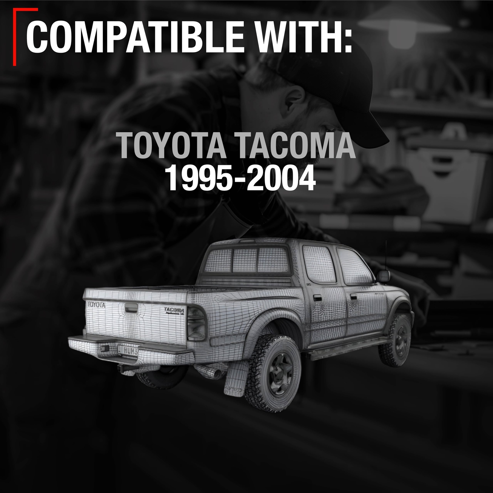 TRUBUILT1 AUTOMOTIVE Exterior Front Passenger Door Handle Replacement - Compatib