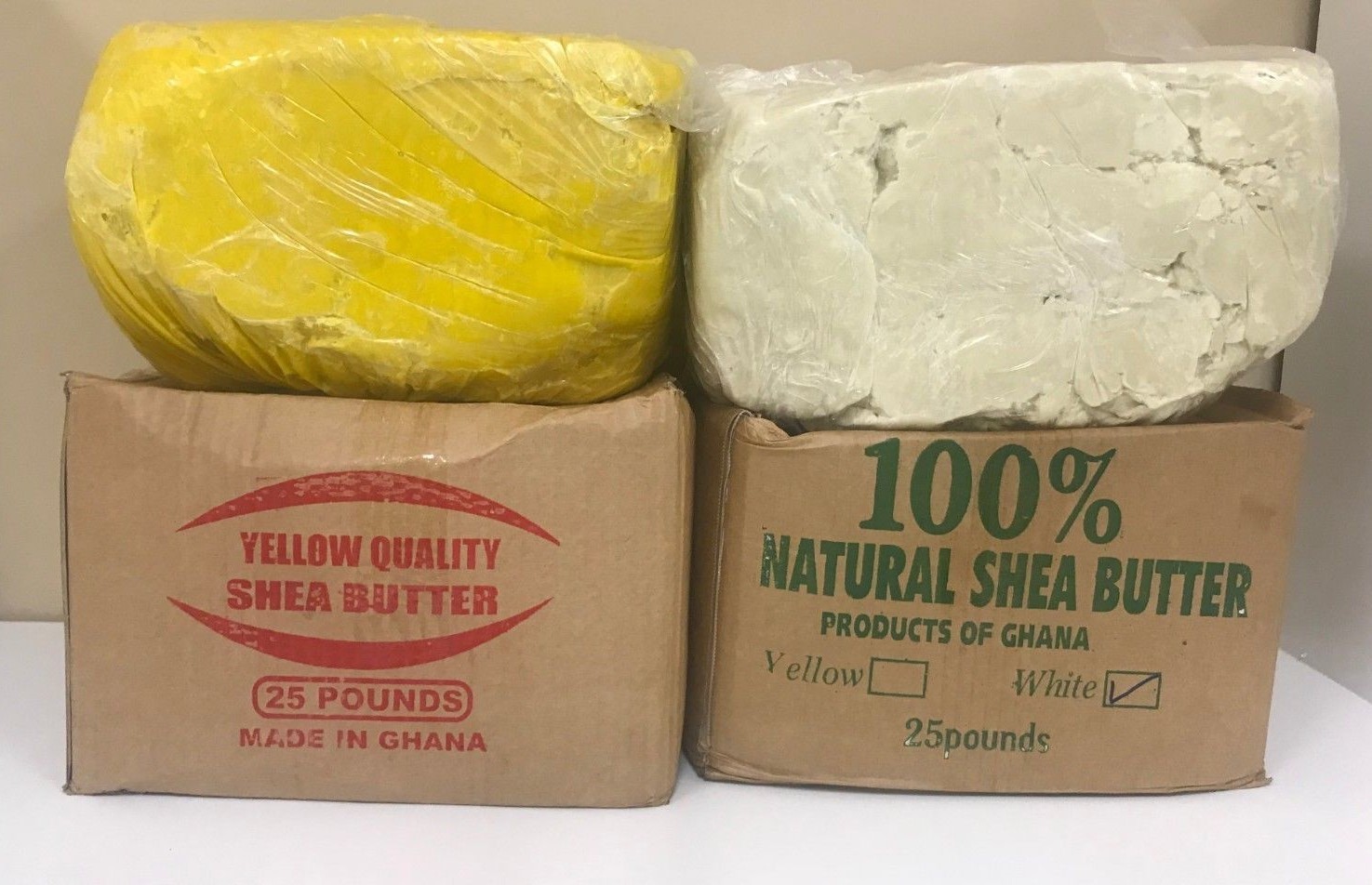100% RAW AFRICAN SHEA BUTTER Unrefined Organic Pure GHANA Choose SIZE And COLOR