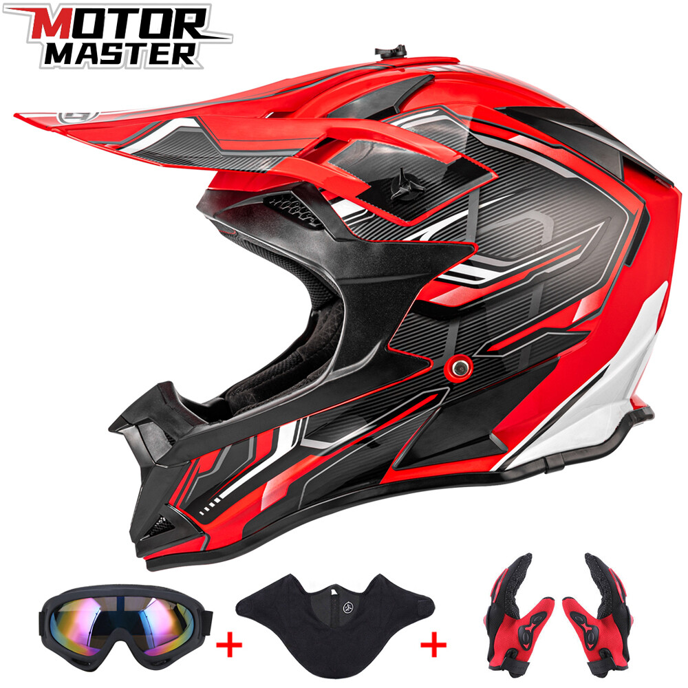 Open Face DOT Adult Motorcycle Motorcross Helmet ATV MX Dirt Bike Size M/L/XL/XL