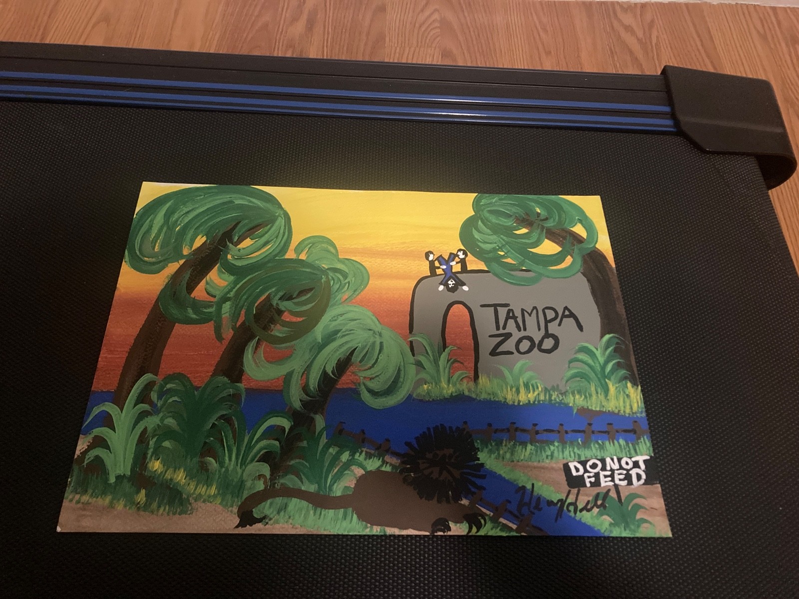 henry hill goodfellas Signed Original Goodfellas Painting TANPA ZOO COA ON BACK