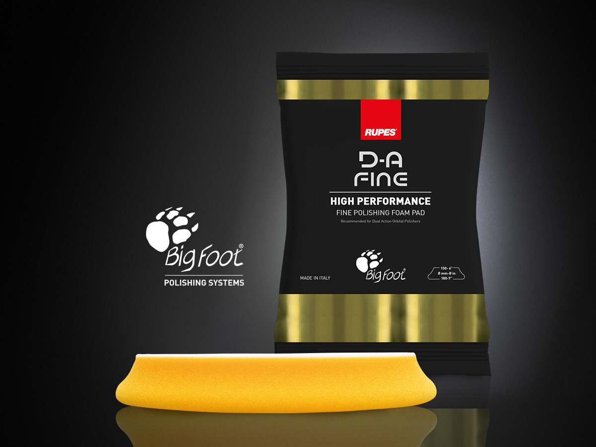 Rupes DA Fine Yellow Foam Polishing Pad | For 5" Backing Plate | 6" Face