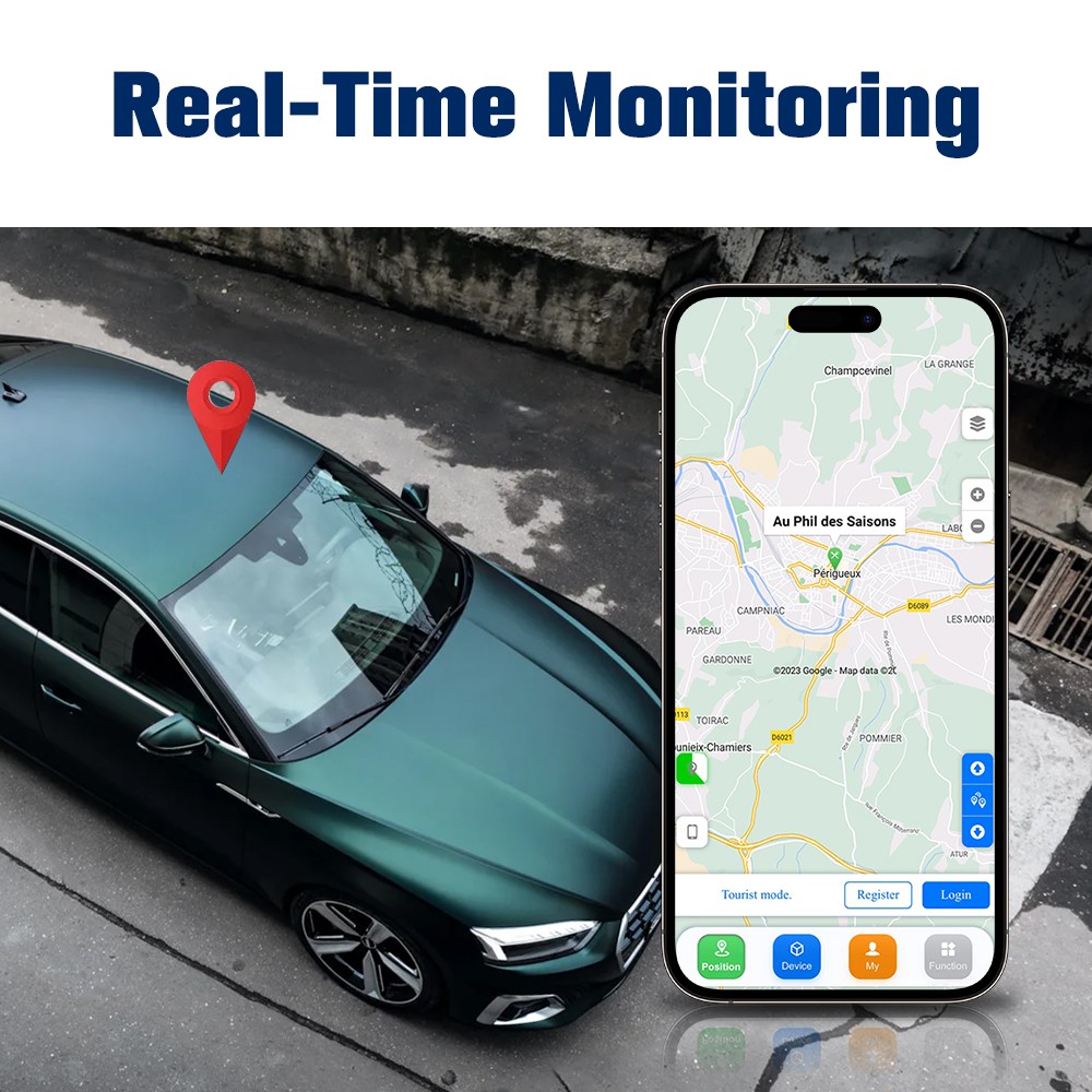 GPS Tracker Real-Time GPS Tracking Device for Vehicles Instant Alerts