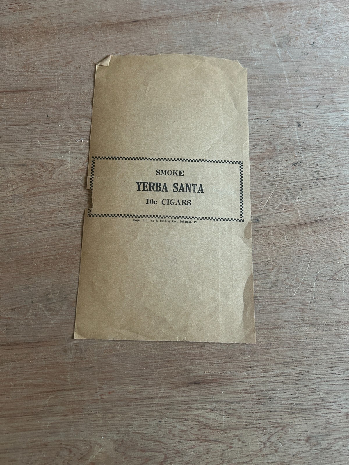 1935 Tobacco Cigar Invoice Billhead JC Hauer's Sons Hotel Weimer Vtg Rough Poor