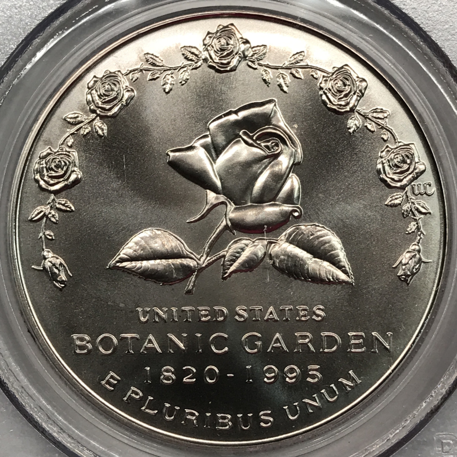 1997 P Botanic Garden 175th Anniversary Silver Dollar PCGS MS-70 - Botanical