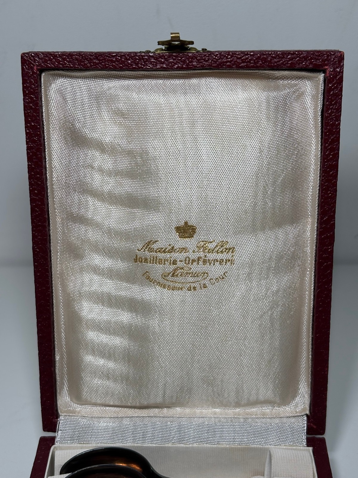 Set of 12 silver-plated metal teaspoons, Maison Fallon Orfèvrerie Namur