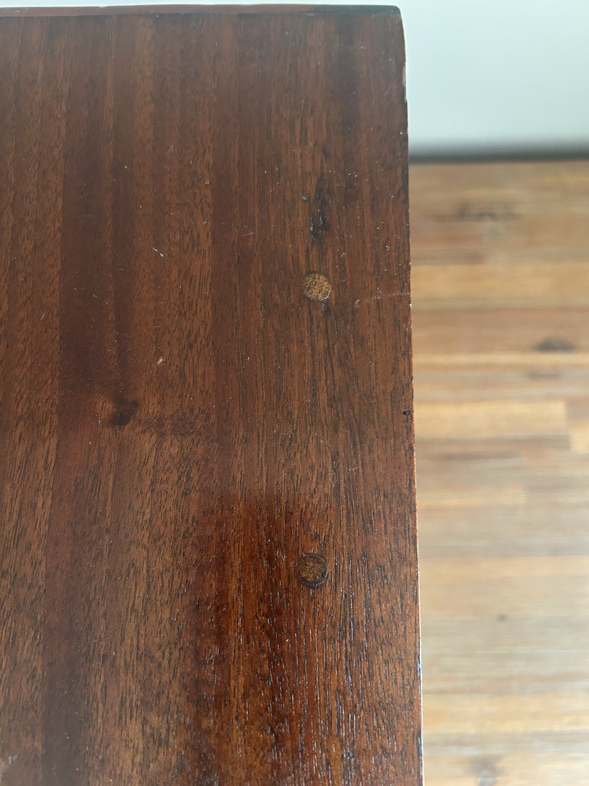 Rare 19th C. Pair Miniature Apprentice Piece Desk Top Mahogany Chest Of Drawers