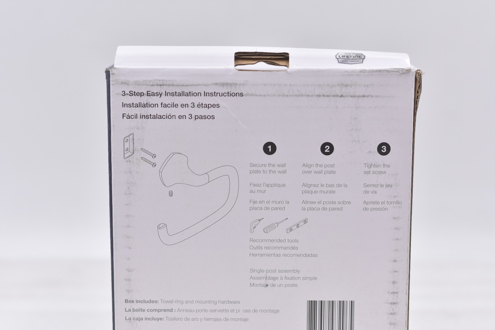 Kholer: Sundae Towel RIng - Brushed Moderne Brass