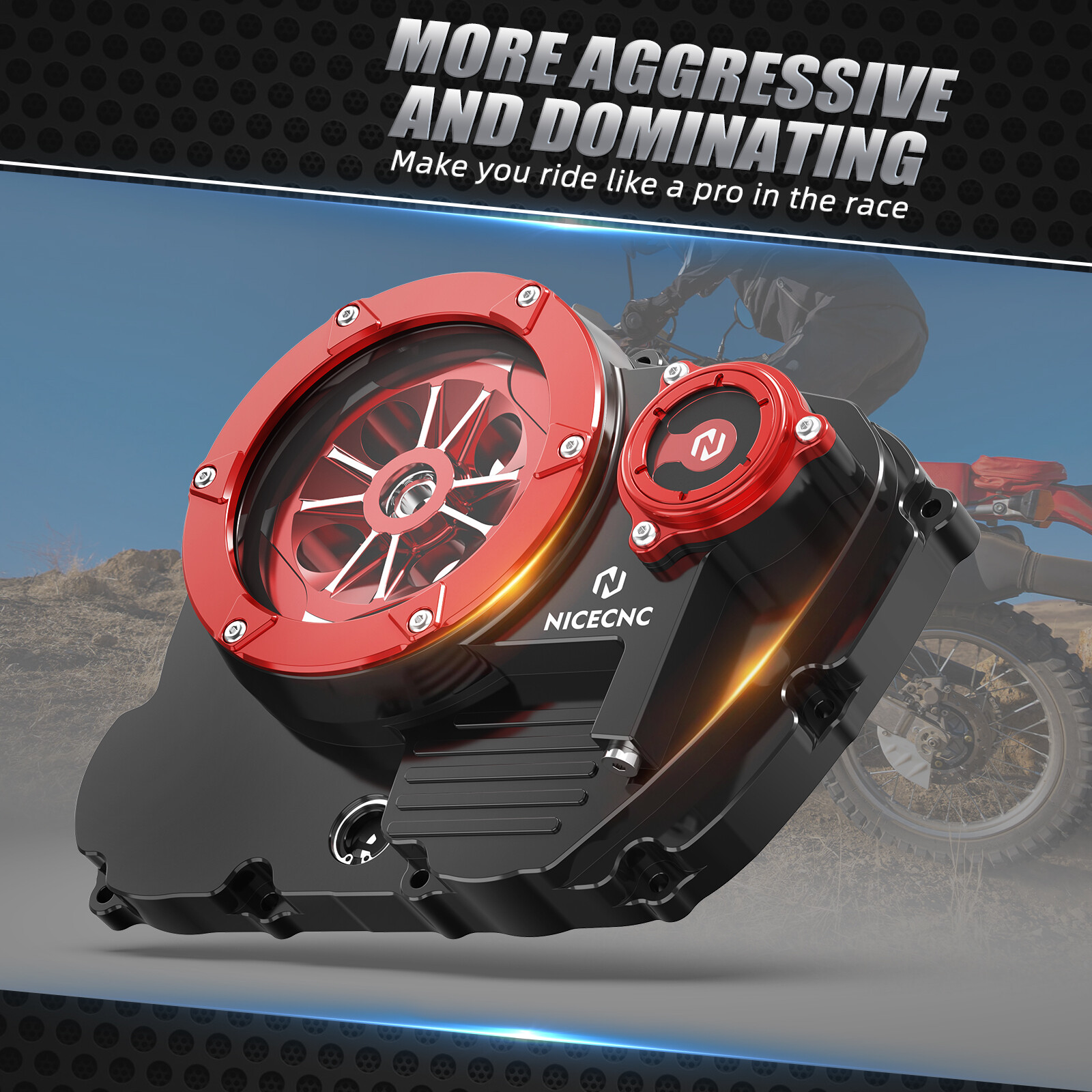 NiceCNC Right Engine Clutch Cover Guard Protector For Honda XR650L 1993-2024