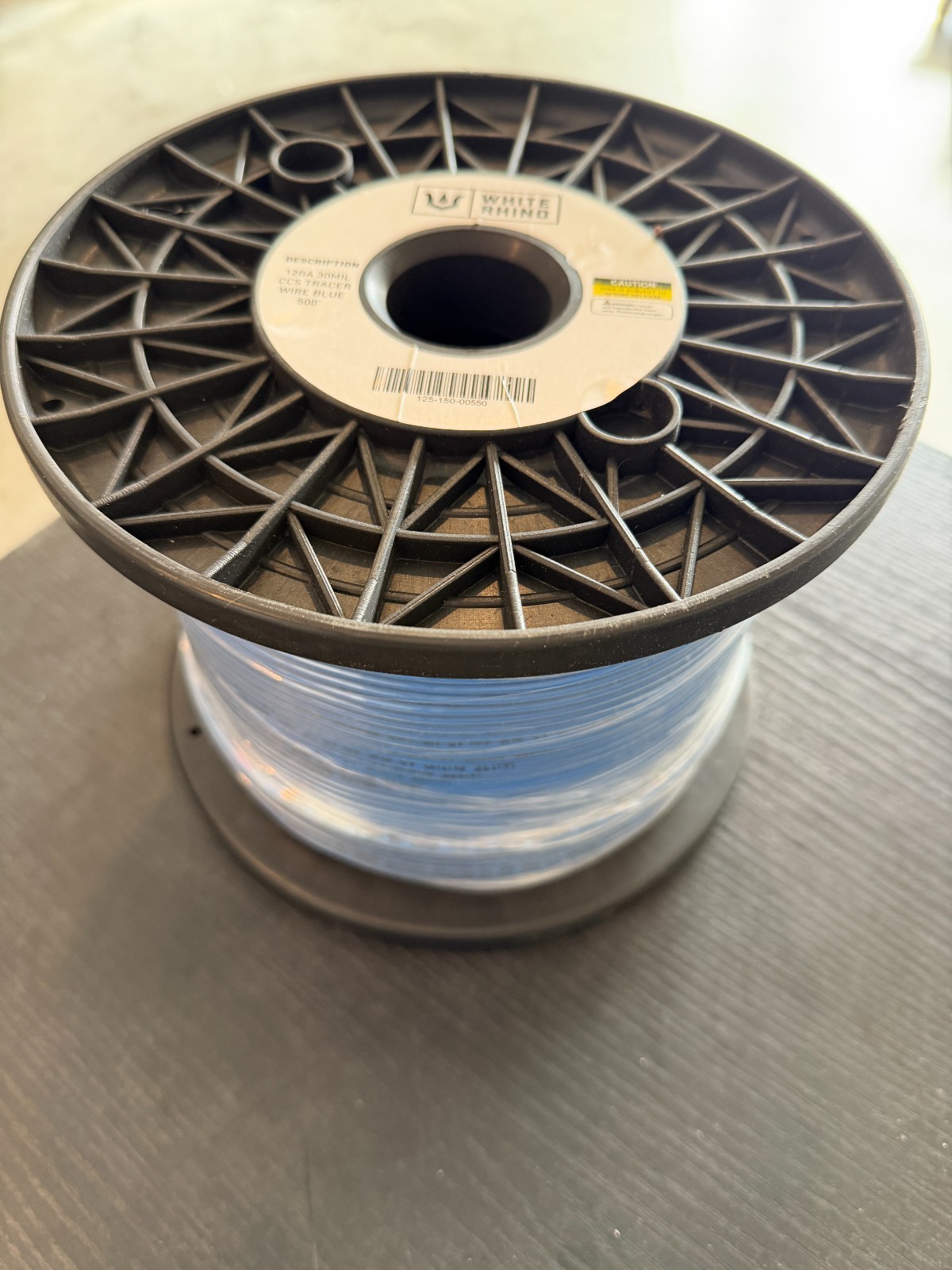 White Rhino Copper Clad Steel (CCS) Tracer Wire 12 AWG 30Mil HDPE BLUE