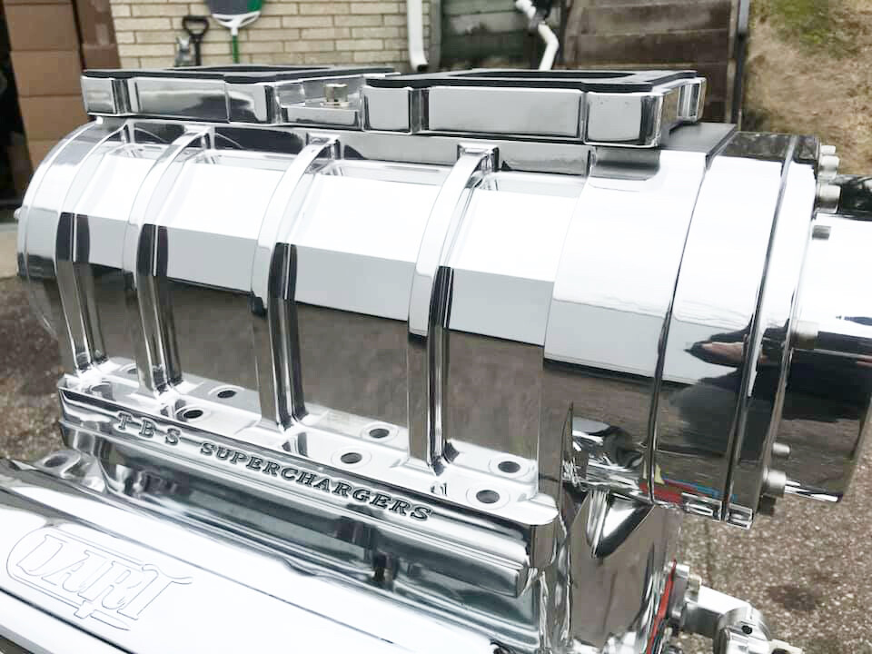 372 C.I. SMALL BLOCK CHEVY BLOWER SUPERCHARGER MOTOR COMPLETE NEW