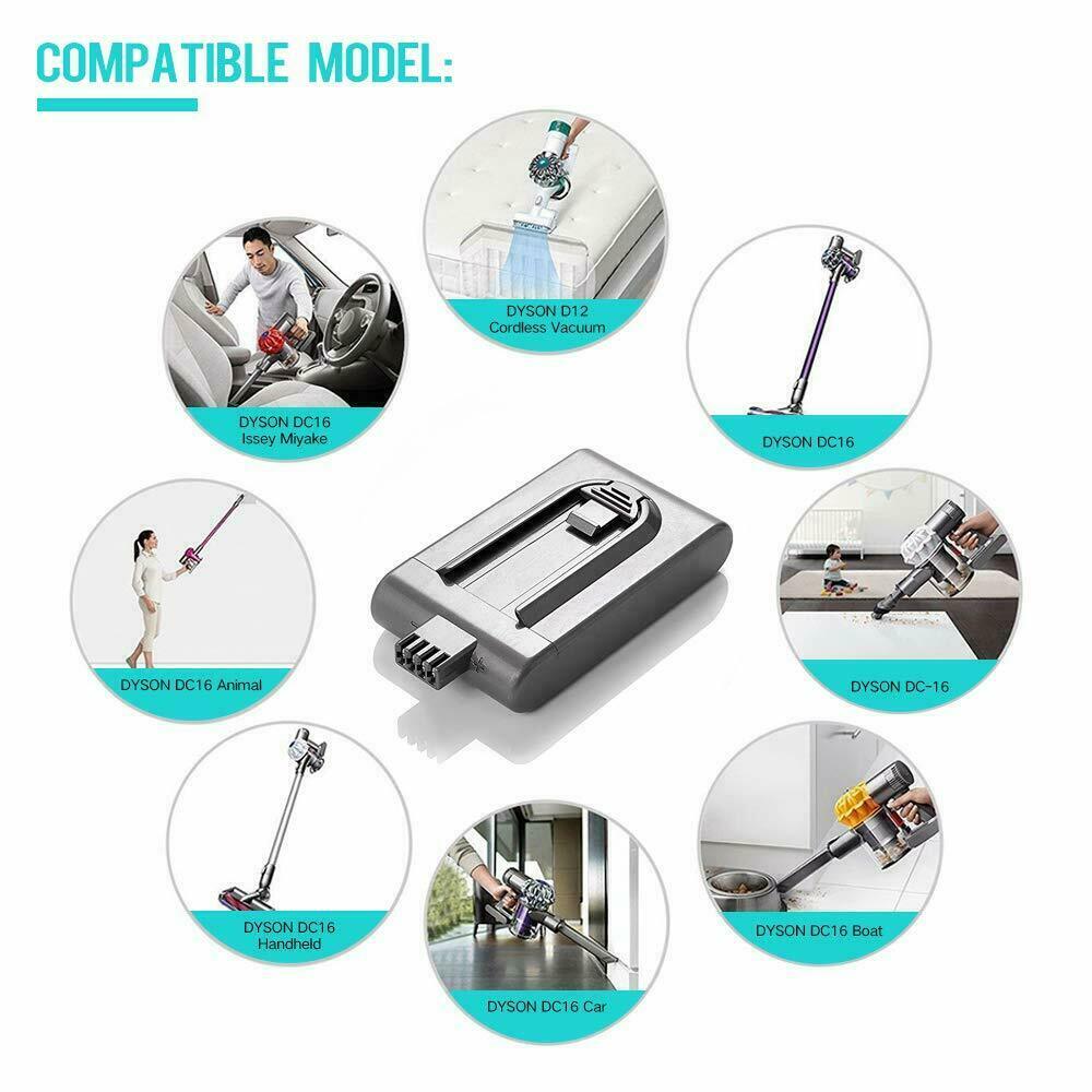 4000mAh for Dyson DC16 21.6V Battery DC12 912433-03 BP01 12097 Handheld Vacuum