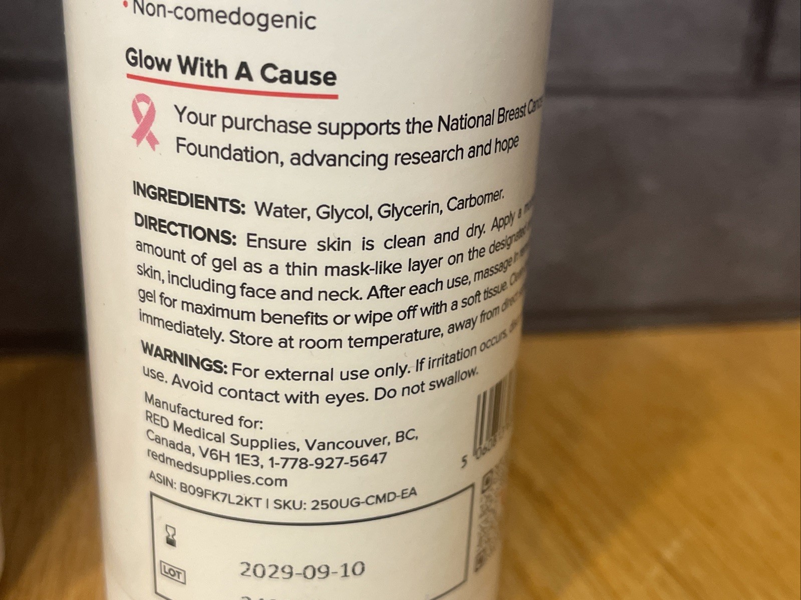 4X RED MULTI-DEVICE Conductive GEL, Clear, Water Based, Hypoallergenic 250ml