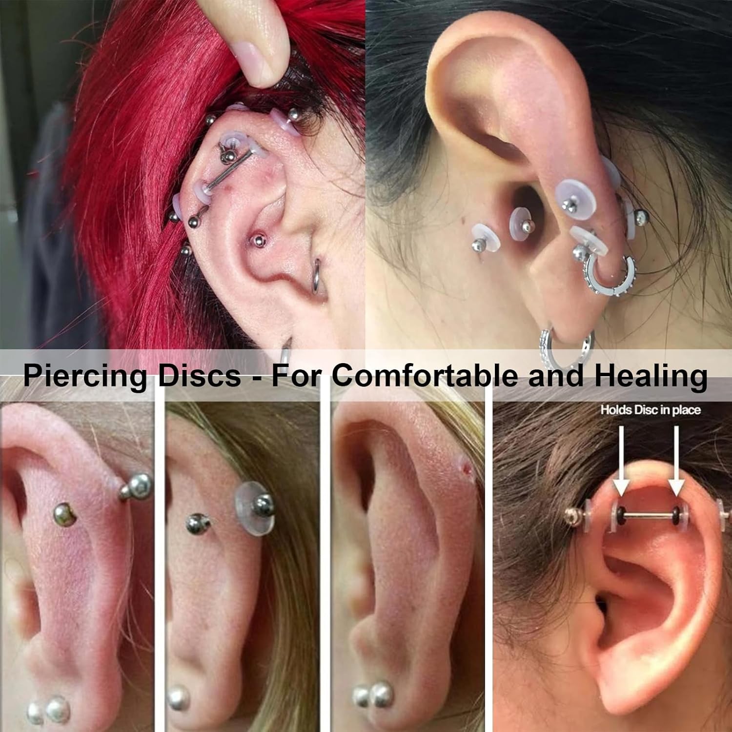 Body Piercing Kit 66PCS Professional Piercing Kit Includeds 50Mixed 12G 14G 16G