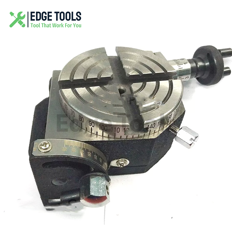 3"/75mm Tilting Rotary Table With 65 mm Mini Lathe Chuck For Milling Machine USA