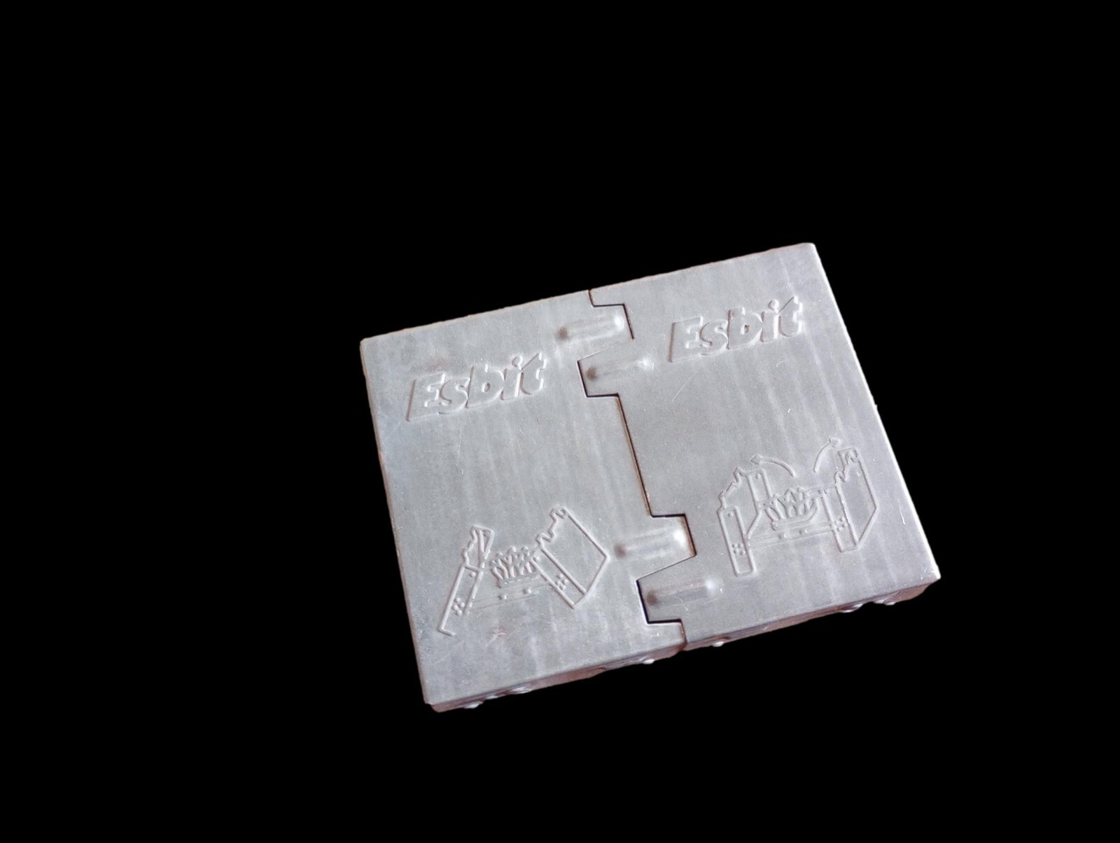 German Military ESBIT Metal Folding Camping Stove Survival hiking gear NOS