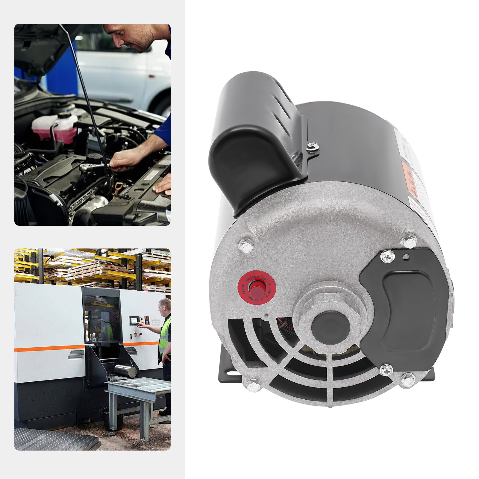 1/2HP 115/230V General Purpose Motor 3450RPM Electric Motor Single Phase New