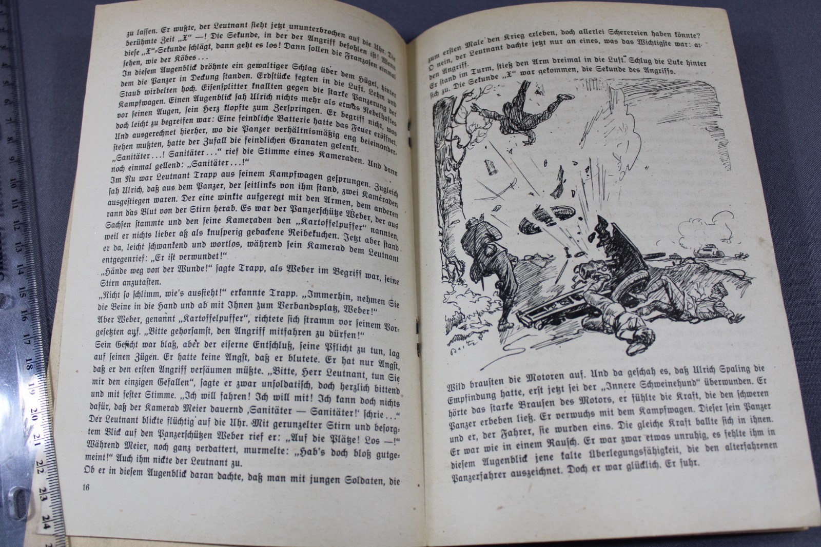 WWII German Youth War Magazine Kriegsbücherei der Deutschen Jugend Panzer