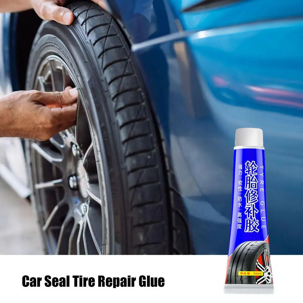 50ml Tire Patch Plug Sidewall Repair Glue For Side Bonding Or Tire Leakage