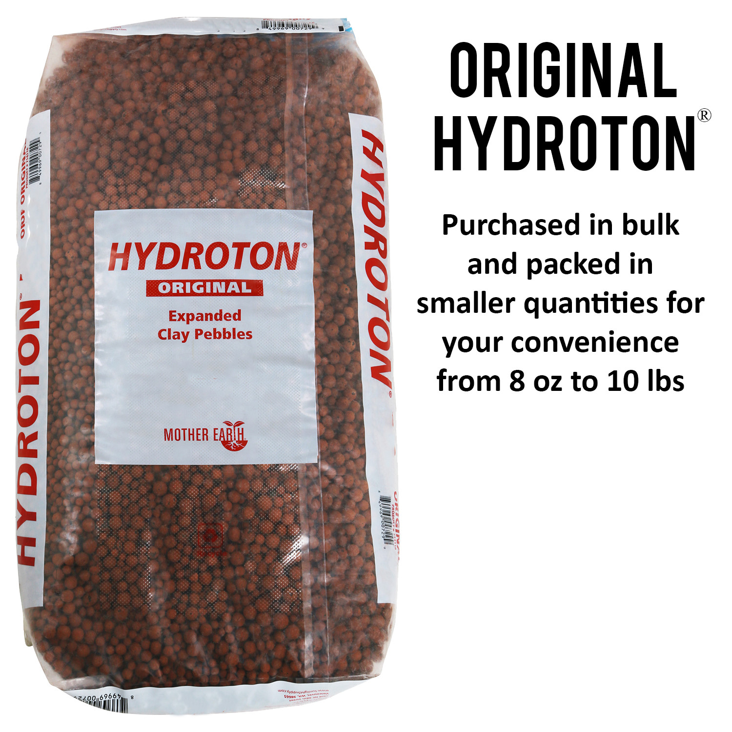 HYDROTON - Original Hydroton® Expanded Clay Pebbles choose your Volume by Pound