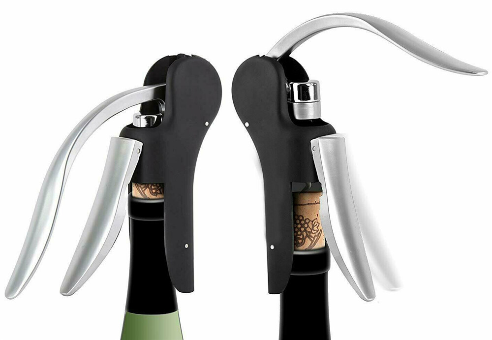 Rabbit Style Corkscrew Wine Bottle Lever Opener Foil Cutter Corkscrews Portable