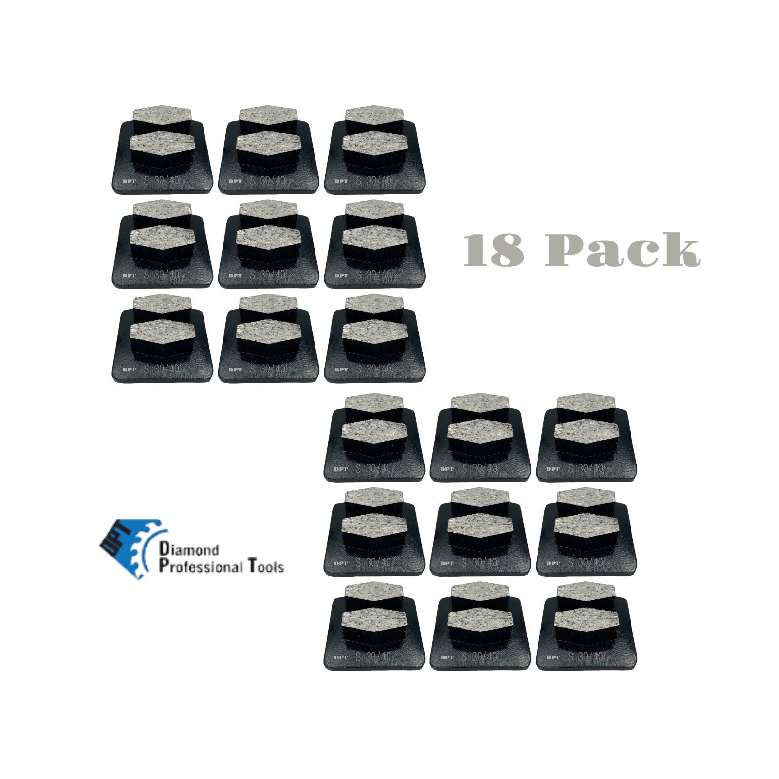 Grinding Discs for Husqvarna PG Series Concrete Floor Grinders Hard Bond 30 Grit