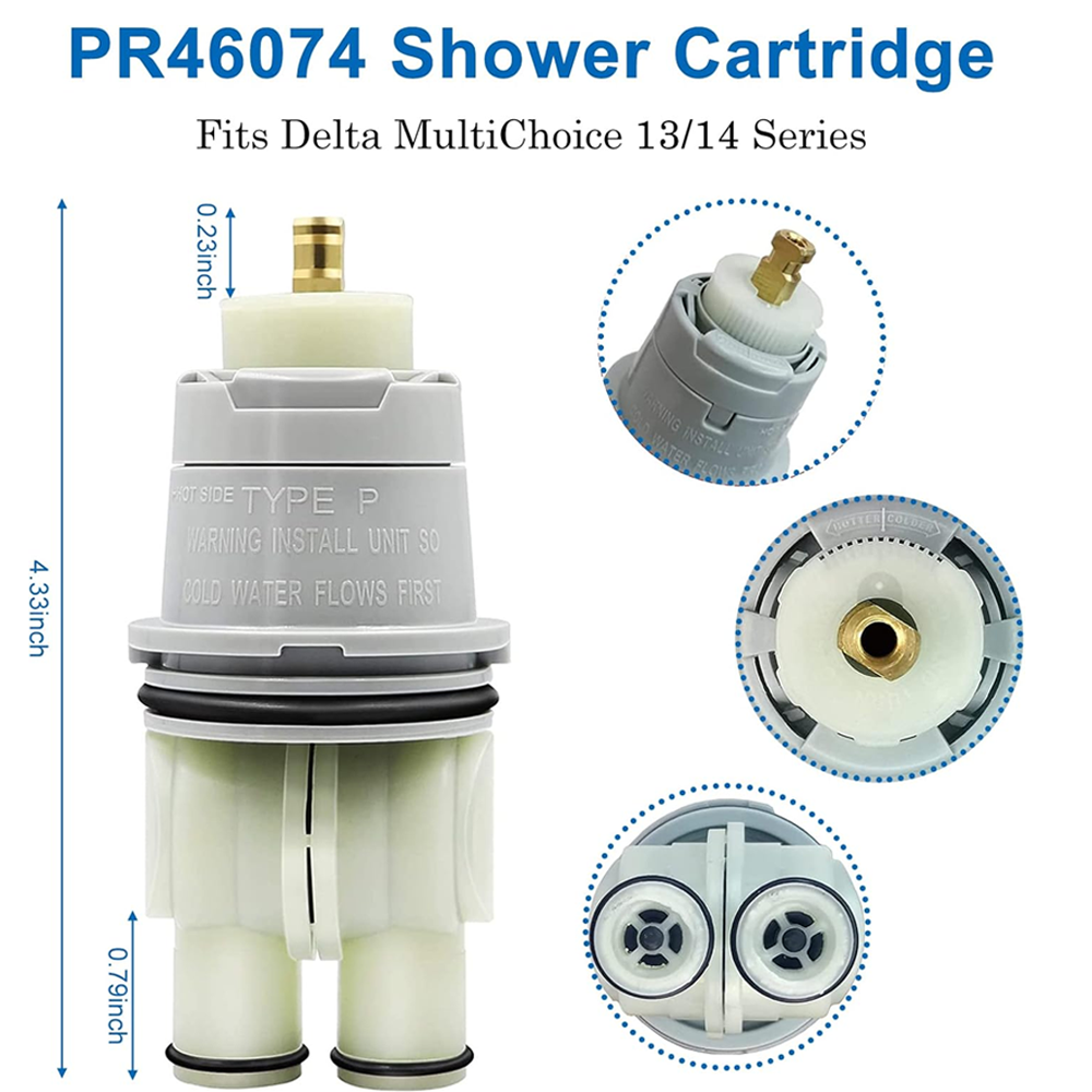 Delta Genuine Replacement Cartridge for 13 & 14 Series Tub/Shower Valves RP46074