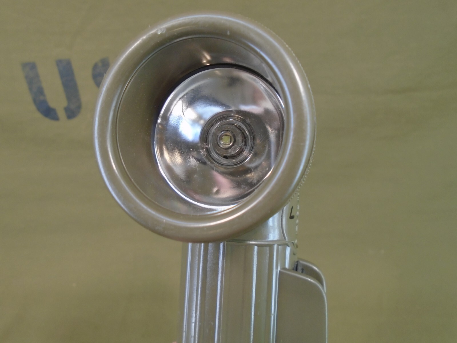 US Military Green Flashlight Fulton MX-991/U w LED & AA Battery Conversion 179-B