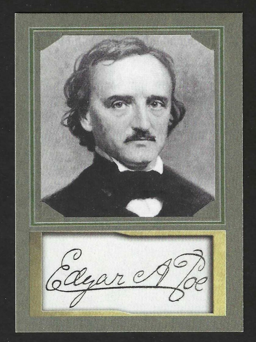 EDGAR ALLAN POE - ACEO D. GORDON PROMO TRADING CARD - MINT CONDITION