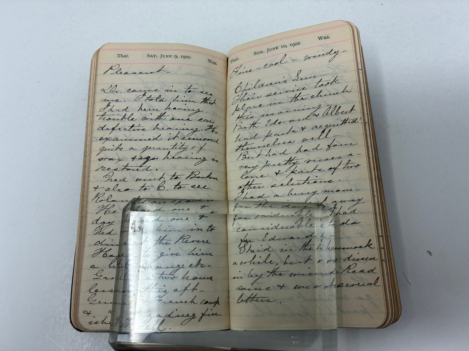 1900 Victorian Woman Wife & Mother Handwritten Diary with Her Life Memorial!